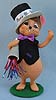 Annalee 8" New Years Mouse Holding Noise Maker - Mint - 862014oxtrb