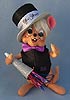 Annalee 8" New Years Mouse Holding Noise Maker AIA - Mint - 862014