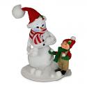 Annalee 9" Mr Snowman and 4" Child AIA 2020 - Mint - 862020