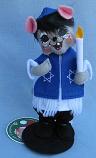 Annalee 6" Jewish Hanukkah Festival of Lights Mouse - Mint - 863119