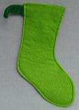 Annalee 8" Green Felt Stocking - Mint - 8stocking