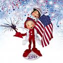Annalee 10" High Flying Freedom 250th Anniversary Patriotic Elves AIA 2026 - Mint - 912226