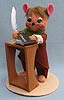 Annalee 6" Dickens Counting Bob Cratchet Mouse - Mint  - 944711