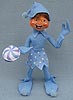 Annalee 12" Blue Candy Elf Holding Candy - 2013 - Mint - 964413def
