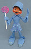 Annalee 12" Blue Candy Elf Holding Lollipop - 2013 - Mint - 964413