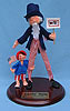 Annalee 14" Uncle Sam with 5" Child - Mint / Near Mint - 965292