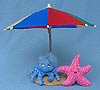 Annalee 10" Beach Buddies with Umbrella - Mint - 968902