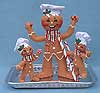 Annalee 9" Ginger Fun Gingerbread Men Trio  Vignette - Near Mint - 969206