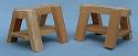 Annalee 4" Wooden Saw Horses - Set of 2 -  Mint - 969501