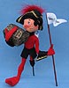Annalee 10" Percy the Pirate Elf with Treasure Chest - Mint  - 970698sm