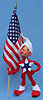 Annalee 10" Patriotic Elf - Mint - 972099ox