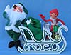 Annalee 9" Sleigh Ride Santa with 5" Elf - Mint - 972900ox