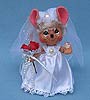 Annalee 7" Bride Mouse with Blonde Hair with Diamond Engagement Ring - Mint - 974802