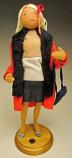 Annalee Museum Collection 15" Woman in Red Felt Coat - Mint in Box - 975197