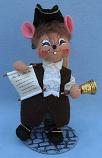 Annalee 6" Town Crier Pilgrim Mouse - Mint - 981905sqxt