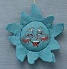 Annalee 6" Blue Sun Ornament - Mint - Prototype - 983601blp