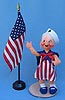 Annalee 7" Patriotic Girl #2 with Sailor Hat - Mint - 984500tong