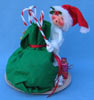 Annalee 5" Don't Open Til Christmas Elf with Green Bag - Mint - 990397