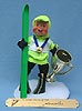 Annalee 10" Victory Ski Doll with Brass Plaque - Signed - Mint / Near Mint - 991391
