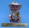 Annalee 7" Sheriff Policeman Mouse with Brass Plaque - Mint - 993091s