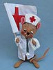 Annalee 7" Nurse Mouse - Mint / Near Mint - 993291sq