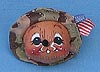 Annalee 3" Military Soldier Mouse Head Pin with American Flag - Mint - 993591ox