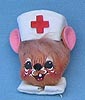Annalee 3" Nurse Mouse Head Pin - Mint - 993691