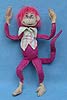 Annalee 7" Pink Monkey with Vest - Near Mint - A301-69