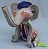 Annalee 18" Vote 76 Patriotic Elephant - Mint - A311-76xmint