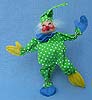 Annalee 10" Green Clown Open Eyes - Mint  - A340-78grox
