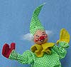 Annalee 10" Green Clown Squinting - Mint - A340-78grsq