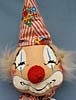 Annalee 42" Clown in Red and White Ticking - Signed Chuck Thorndike - Near Mint - A343-77reds