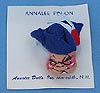 Annalee 3" Patriotic Colonial Boy Head Pin - Mint on Card - A357-76xgr