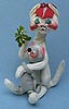 Annalee 12" Cat with Mouse Holding Mistletoe - Mint / Near Mint - A41-70