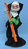 Annalee 10" Nun in Black Habit with Skis & Poles - Mint - A54-68xx