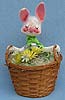 Annalee 7" Country Boy Bunny with Basket & Flowers - Mint - B4-76xx