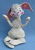 Annalee 14" White Bunny - Excellent - B74-69ox