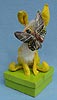 Annalee 7" Yellow Bunny on Box with Butterfly - Near Mint - B86-70