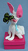 Annalee 7" White Bunny on Box with Butterfly - Mint - B86-71