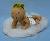 Annalee 7" Baby Angel with Yellow Feather Hair - Mint - BA-56yooh1