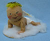 Annalee 7" Baby Angel with Yellow Feather Hair - Mint - BA-56y
