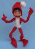 Annalee 10" Red Christmas Elf - Excellent - C150-75xxb