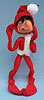 Annalee 10" Red Christmas Elf - Excellent - C150-75yell