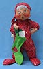 Annalee 18" PJ Boy Holding Stocking - Ooh Mouth - Mint - C153-76ooh