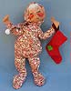 Annalee 18" PJ Boy Holding Stocking Closed Eyes - Mint  - C153-77xx