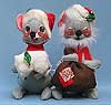 Annalee 12" Mr & Mrs Santa Mouse - Mint / Near Mint - C182-77