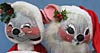 Annalee 29" Mr & Mrs Santa Mouse - Near Mint / Excellent - C195-C196-77