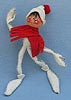 Annalee 10" White Jack Frost Elf with Red Scarf - Near Mint - C230-77rdxxa