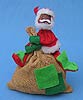 Annalee 7" African American Black Santa with Oversized Bag - Mint - C7-74