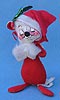 Annalee 7" Mrs Santa Mouse with Muff - Mint / Near Mint - C79-70